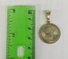 Plated Virgin Mary Medalla Pendant and Chain Set