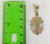 Gold Plated Tri-Color Virgen de Guadalupe Pendant Chain Set*