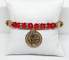 Saint Benedict Red Beaded Bracelet*
