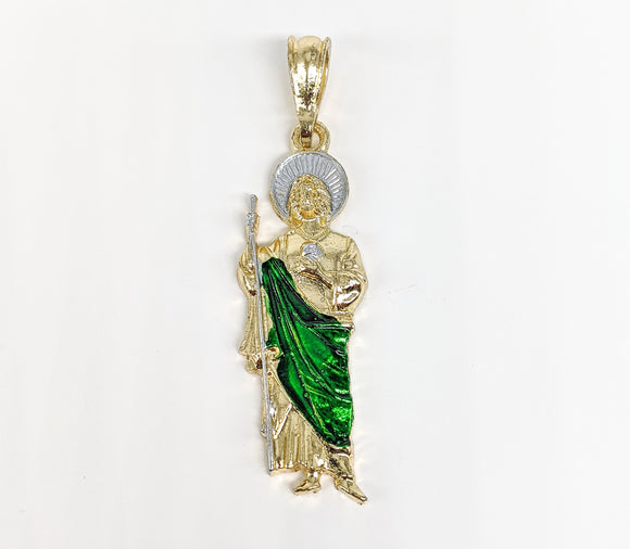 Gold Plated Saint Jude Pendant