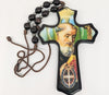 Saint Benedict Cross Wood Blessing/Door Hanger (Bendiciones)