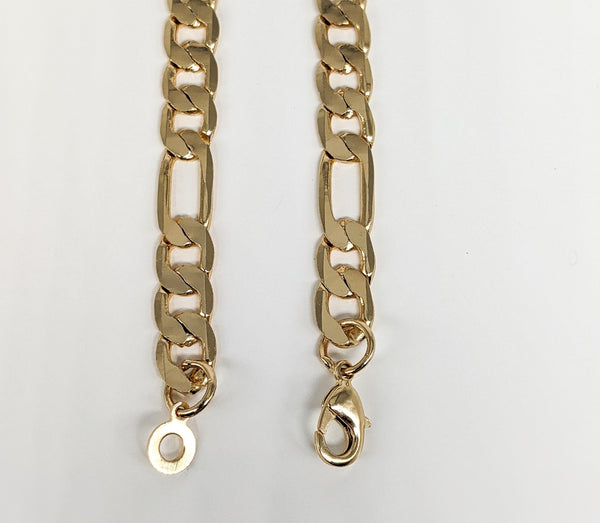 Plated Bronze Figaro Thick Chain