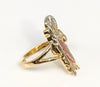 Gold Plated Tri-Gold Saint Jude Adjustable Ring*