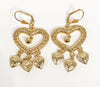 Plated Heart Earring