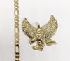 Plated Eagle Pendant and Chain Set