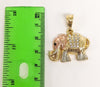 Plated Tri-Gold Elephant Pendant