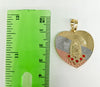 Plated Heart with Virgin Mary Pendant and Chain Set*