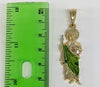 Gold Plated Multicolor Saint Jude Pendant and Chain Set
