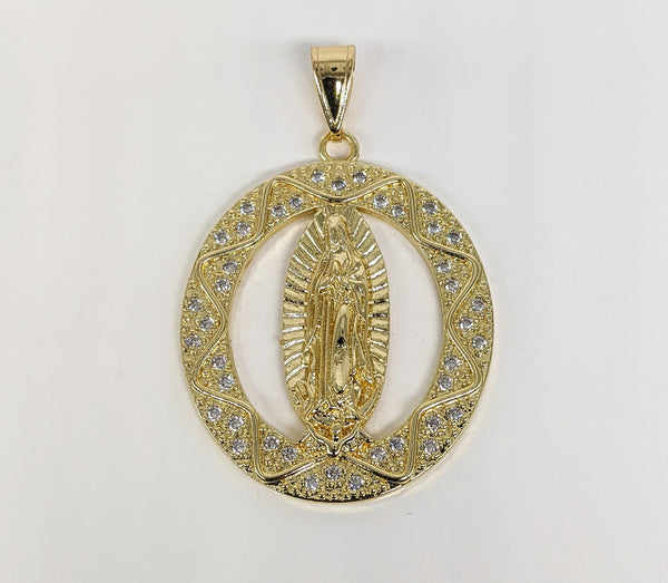 Plated Virgin Mary Pendant*