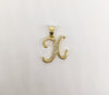 Gold Plated Letter "X" Pendant