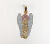 Plated Tri-Gold Guardian Angel Pendant*