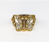 Gold Plated Clear Stone Butterfly Ring*