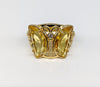 Plated Yellow Butterfly Ring*