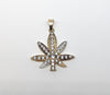 Plated Weed Pendant