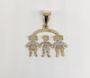 Plated Boy and Two Girls Pendant