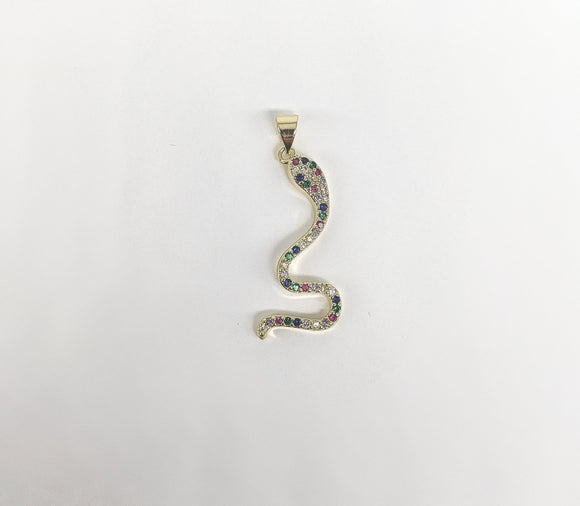 Plated Snake Pendant*