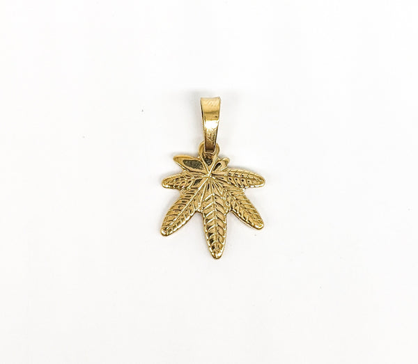 Gold Plated Leaf Pendant