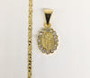 Plated Virgen de Guadalupe Pendant and Chain Set*