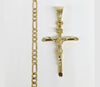 Plated Cross Pendant and Chain Set