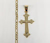 Plated Cross Pendant and Chain Set