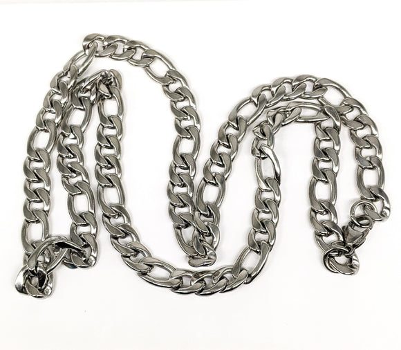 Stainless Steel Thick Figaro Chain