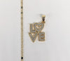 Gold Plated "Love" Pendant and Chain Set