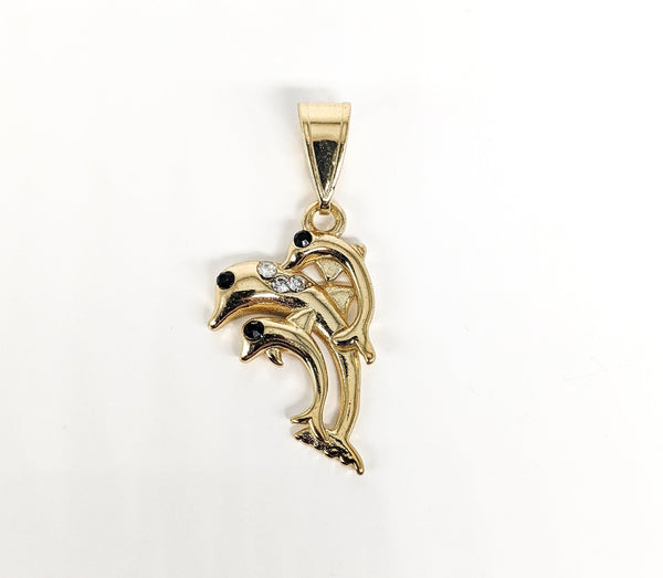 Plated Dolphin Pendant