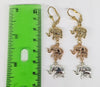 Plated Tri-Gold Hanging Elephant Earring*