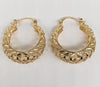 Plated Basket Earring