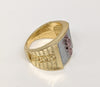 Plated Tri-Gold Saint Jude Design Ring