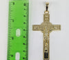 Plated Cross with Saint Benedict Pendant and Chain Set