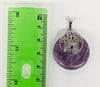 Silver Plated Amethyst Tree of Life Pendant