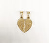Gold Plated Broken Heart Pendant