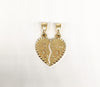 Gold Plated Broken Heart Pendant