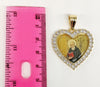 Plated Heart with Saint Benedict Pendant*