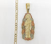 Plated Tri-Gold Saint Jude Pendant and Figaro Chain Set*