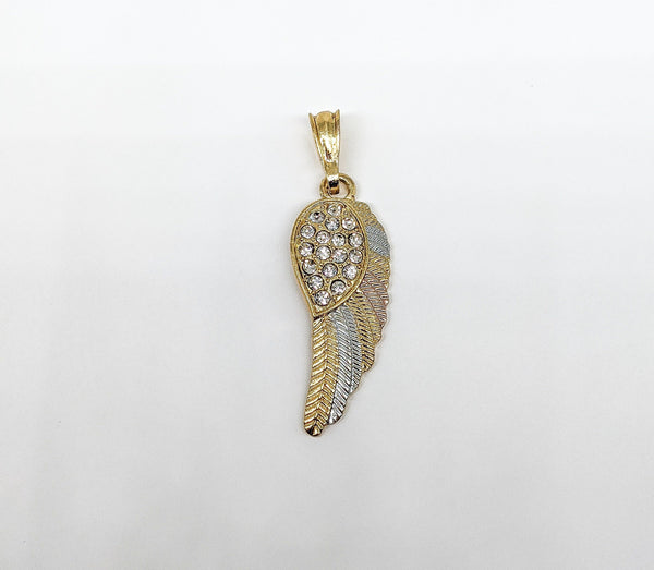 Plated Angel Wing Pendant