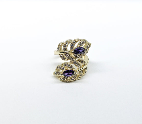 Plated Purple Stone Ring*