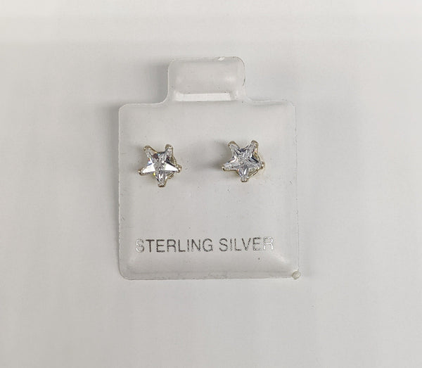 Sterling Silver Star Stud Earring