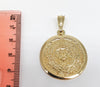 Plated Azted Calendar Pendant