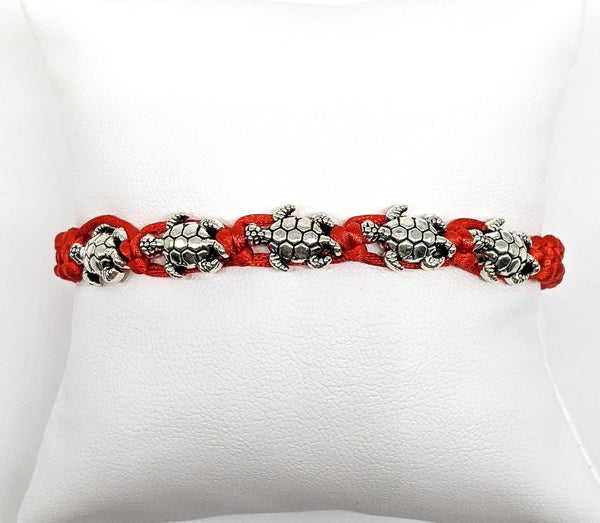 Turtle Red Rope Protection Bracelet