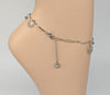 Rhodium Plated Anklet