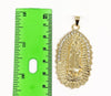 Gold Plated Virgin Mary 2mm Rope/Braided Chain Necklace