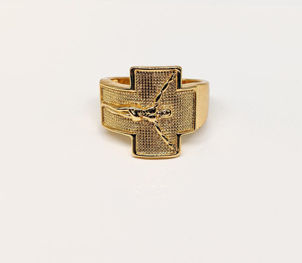 Plated Cross Ring