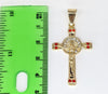 Plated Cross Pendant and Small Cuban Chain Set*