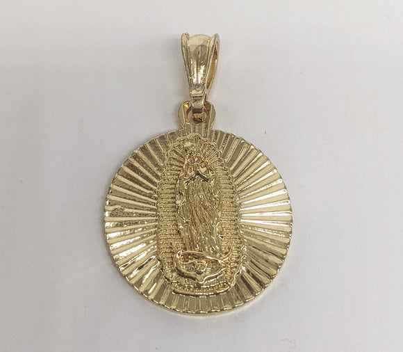 Plated Virgin Mary Pendant