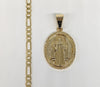 Gold Plated Saint Benedict Pendant and Chain Set*