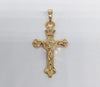 Gold Plated Cross Pendant and Cuban Link Chain Set