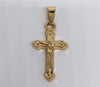 Gold Plated Cross Pendant and Stainless Steel Chain Set