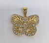 Gold Plated Butterfly Pendant and Star Chain Set